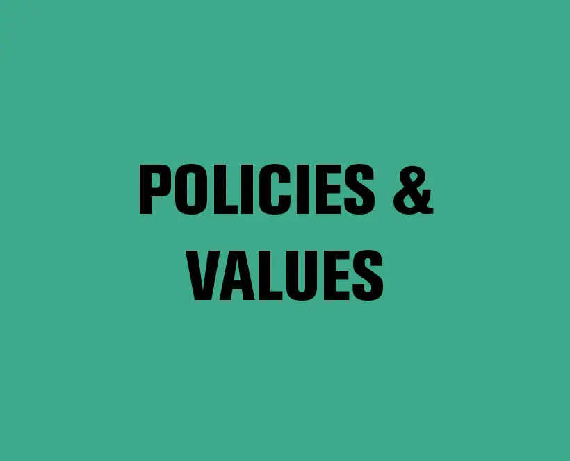 Policies & Values